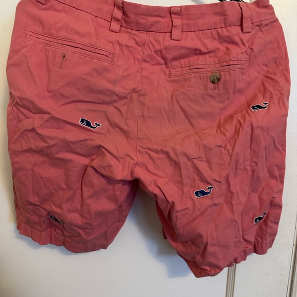 Vineyard Vines Other - Vineyard Vines Boys Salmon Pink Whale Embroidered Shorts size 28